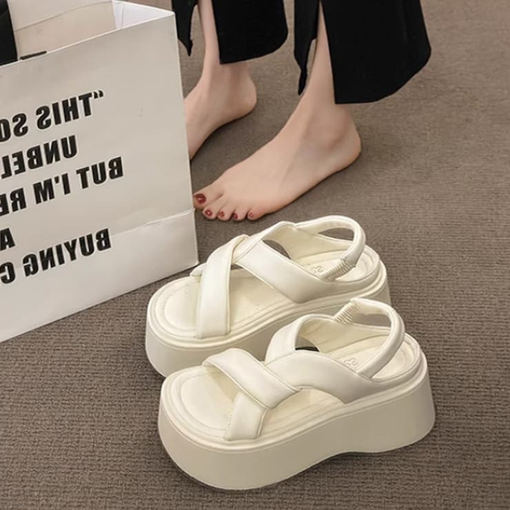 厚底サンダル クロスベルトサンダル サンダル | COCOMOMO | 詳細画像3 