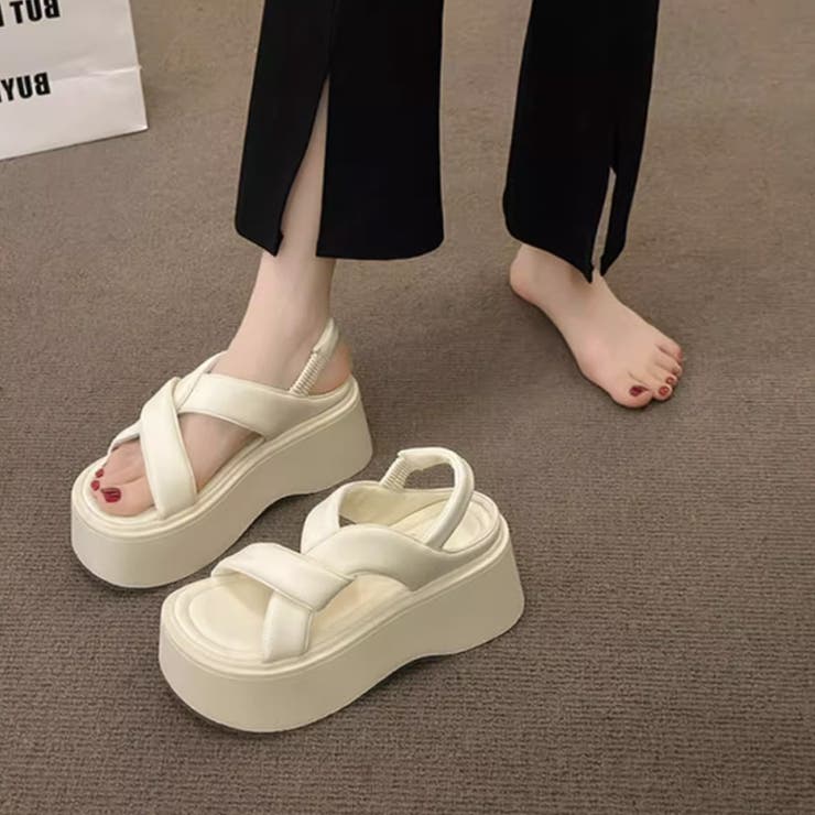 厚底サンダル クロスベルトサンダル サンダル | COCOMOMO | 詳細画像4 