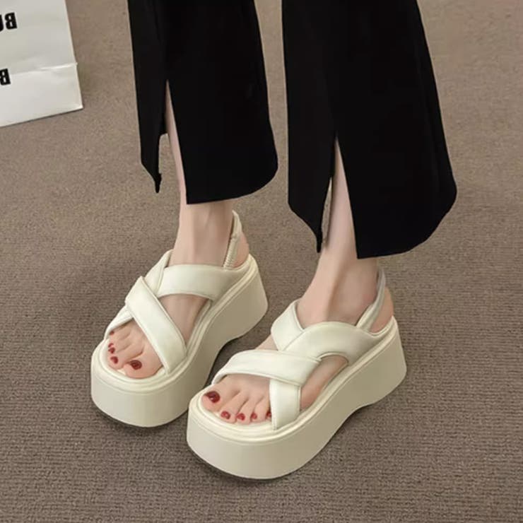 厚底サンダル クロスベルトサンダル サンダル | COCOMOMO | 詳細画像5 