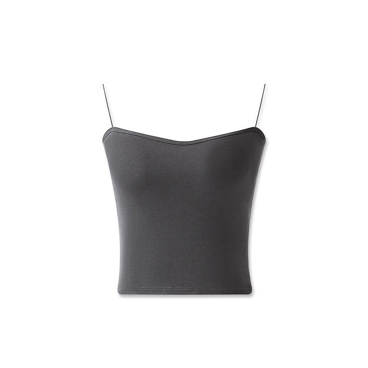 カップ付きキャミソール クロップド丈キャミソール ブラトップ | COCOMOMO | 詳細画像21 