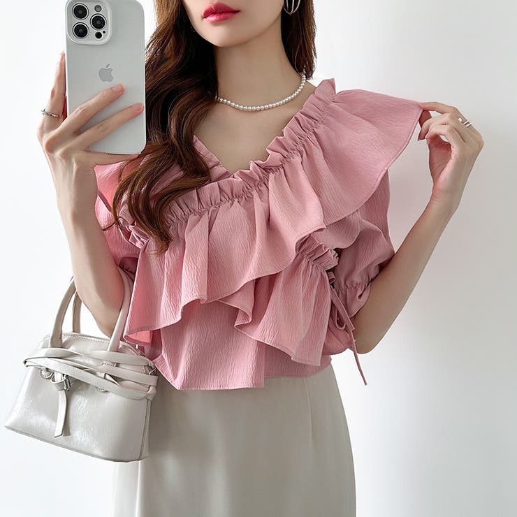 フリルブラウス オフショルダー 夏トップス | COCOMOMO | 詳細画像2 