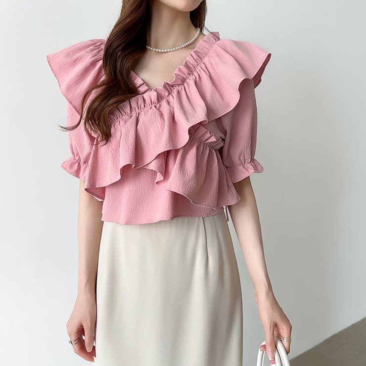 フリルブラウス オフショルダー 夏トップス | COCOMOMO | 詳細画像4 