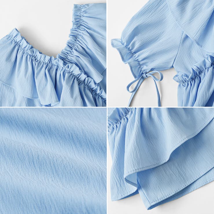 フリルブラウス オフショルダー 夏トップス | COCOMOMO | 詳細画像34 