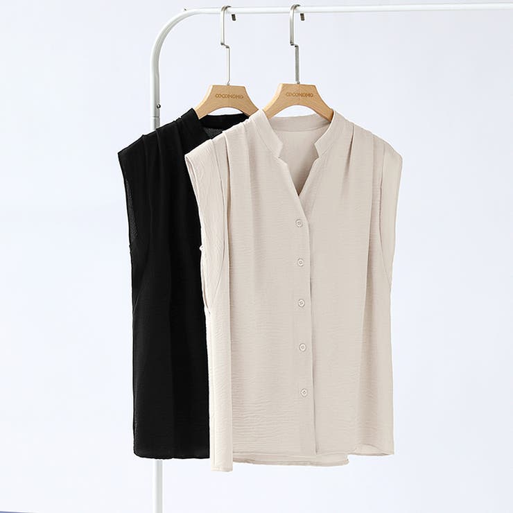 セットアップ夏 ノースリーブシャツ ワイドパンツ | COCOMOMO | 詳細画像22 