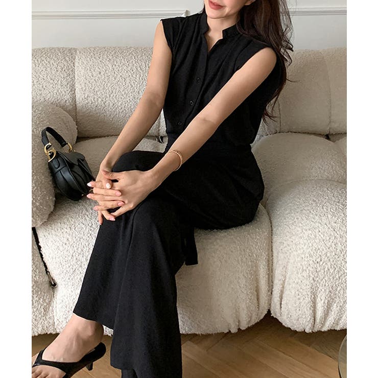 セットアップ夏 ノースリーブシャツ ワイドパンツ | COCOMOMO | 詳細画像19 