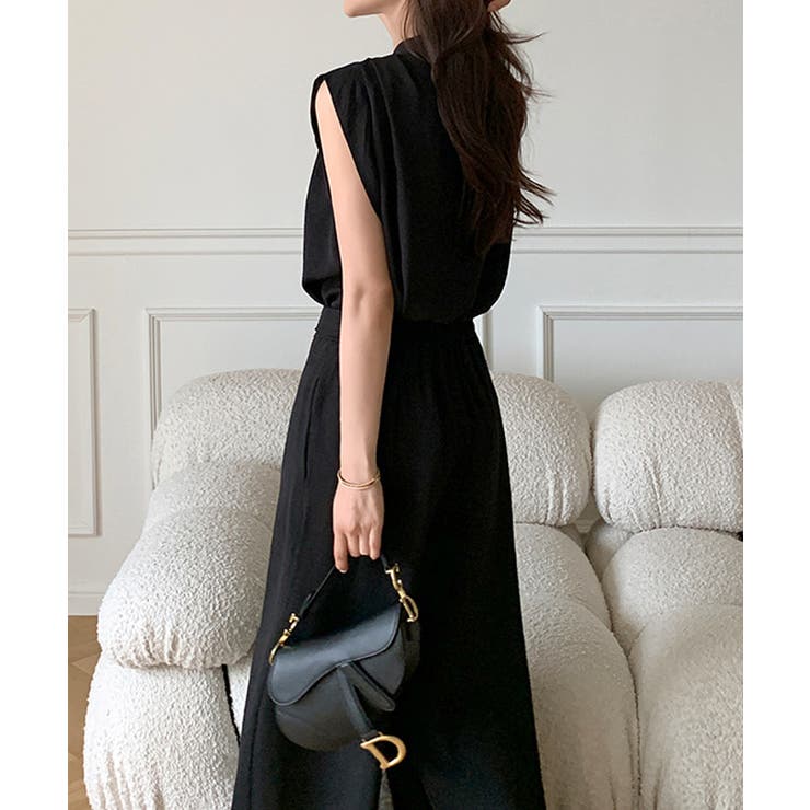 セットアップ夏 ノースリーブシャツ ワイドパンツ | COCOMOMO | 詳細画像21 