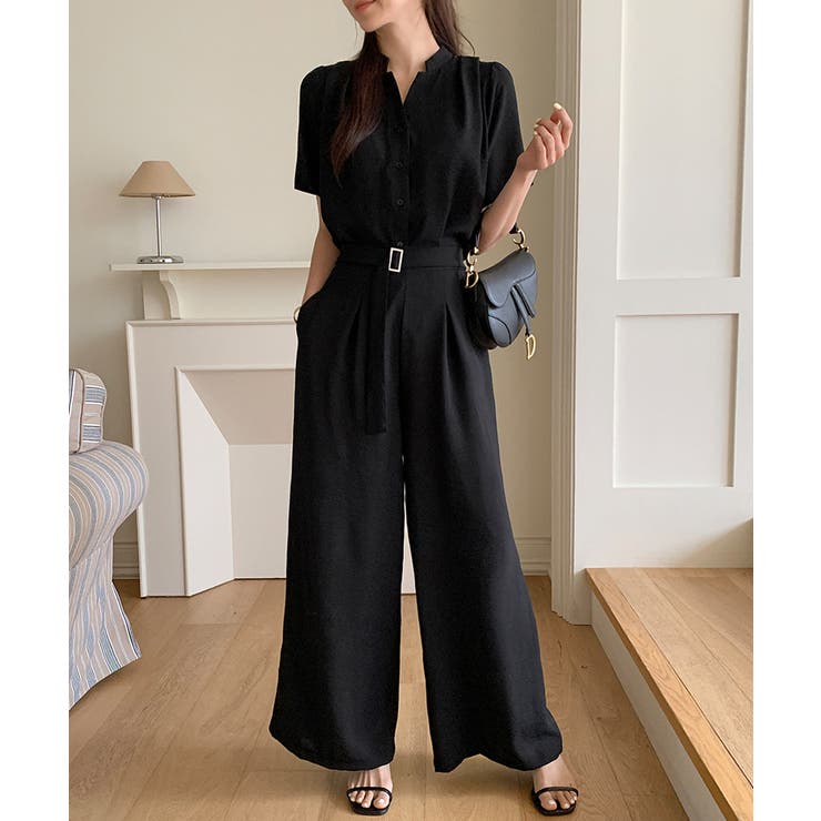 セットアップ夏 ノースリーブシャツ ワイドパンツ | COCOMOMO | 詳細画像13 