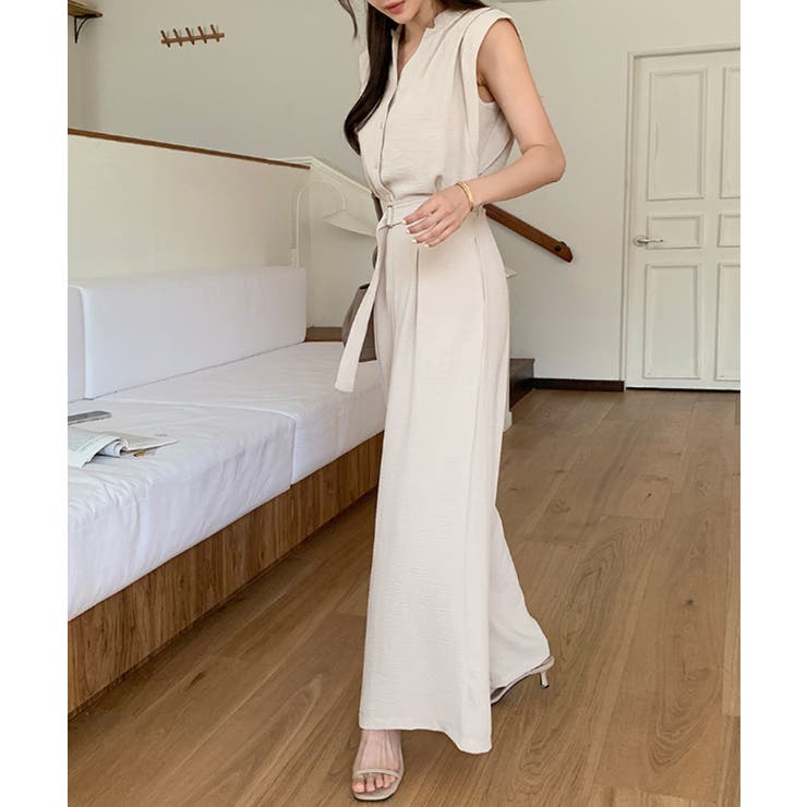 セットアップ夏 ノースリーブシャツ ワイドパンツ | COCOMOMO | 詳細画像8 