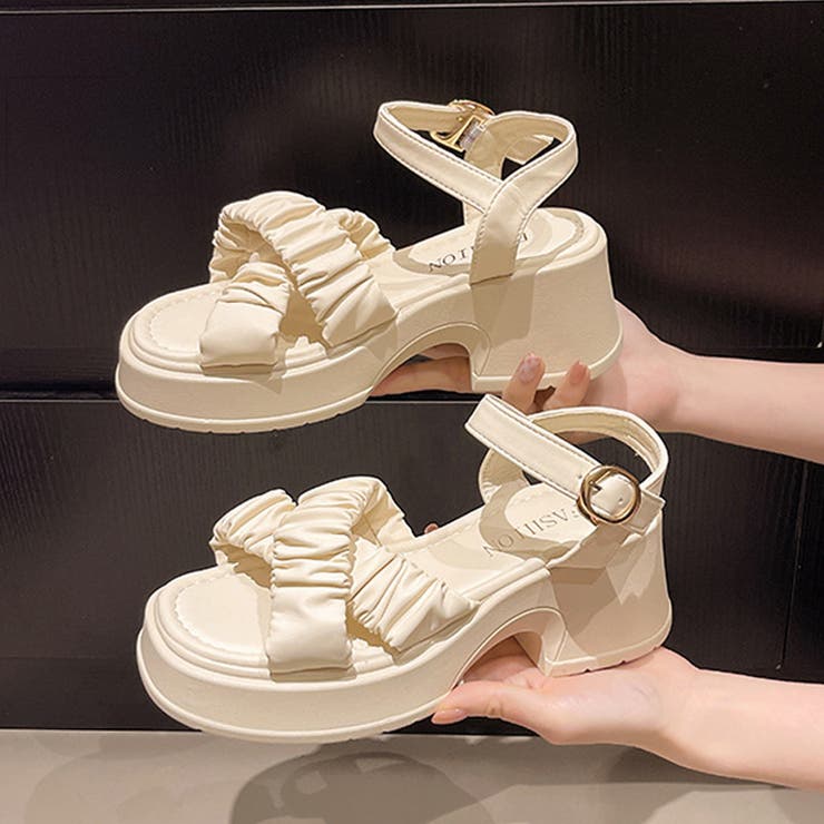 クロスベルト厚底ヒールサンダル サンダル 厚底 | COCOMOMO | 詳細画像7 