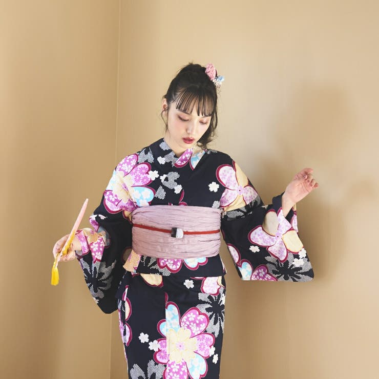 京都特選ゆかた 浴衣 セット[品番：COCW0005500]｜COCOMOMO（ココモモ