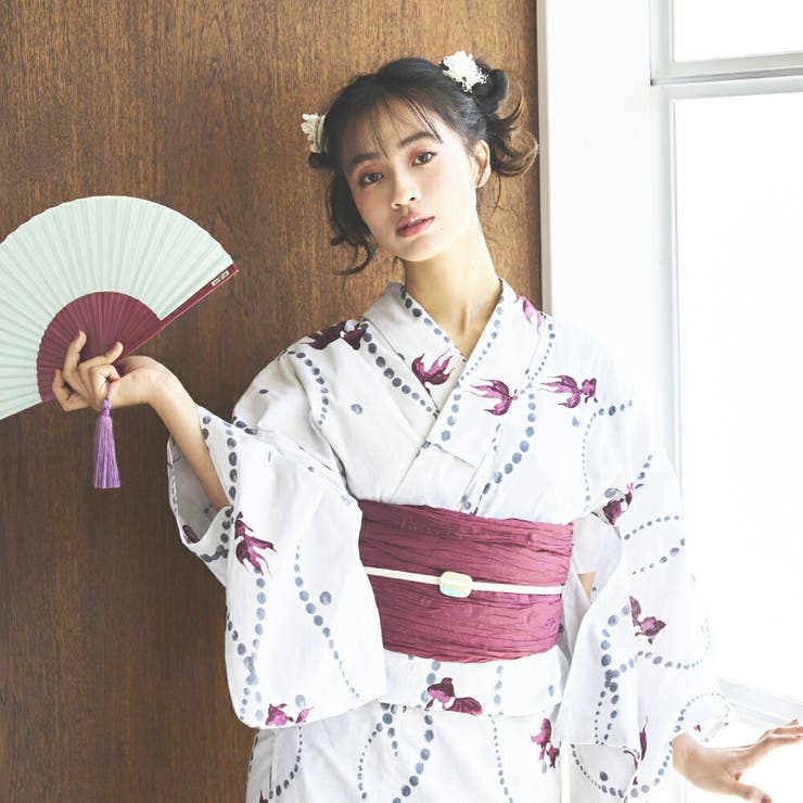 京都特選ゆかた 浴衣 セット[品番：COCW0005512]｜COCOMOMO（ココモモ