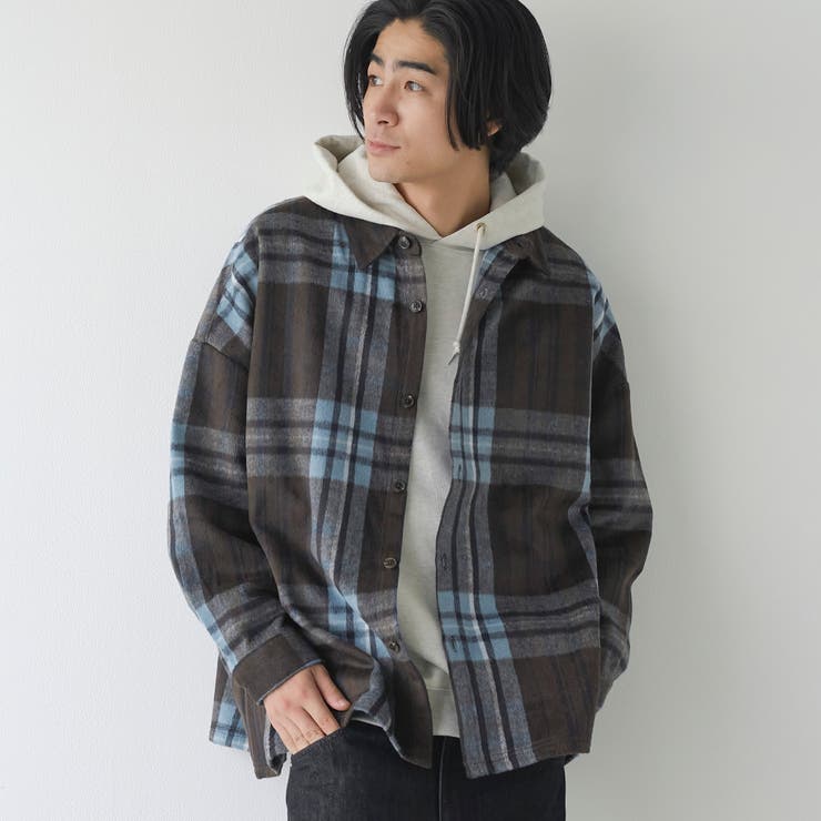 【WEB限定】POLO BCS（ポロ ビーシーエス）シャギーチェックシャツ（MD | coen【men】 | 詳細画像1 