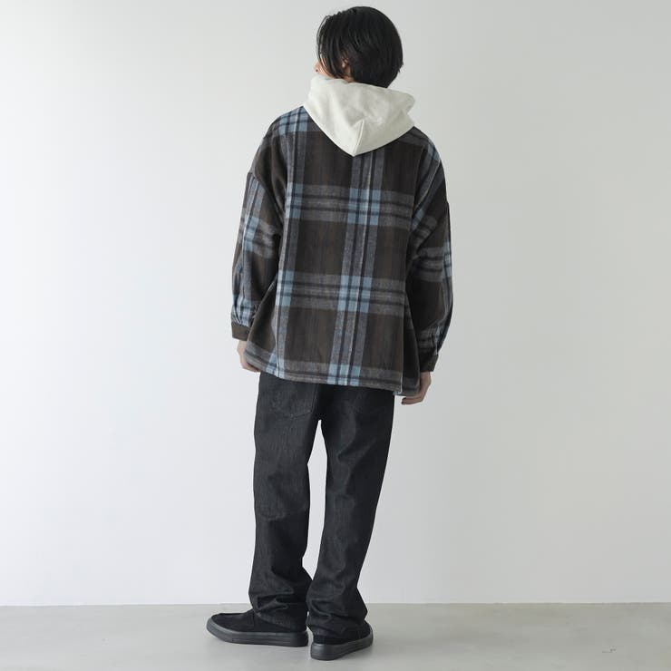 【WEB限定】POLO BCS（ポロ ビーシーエス）シャギーチェックシャツ（MD | coen【men】 | 詳細画像3 