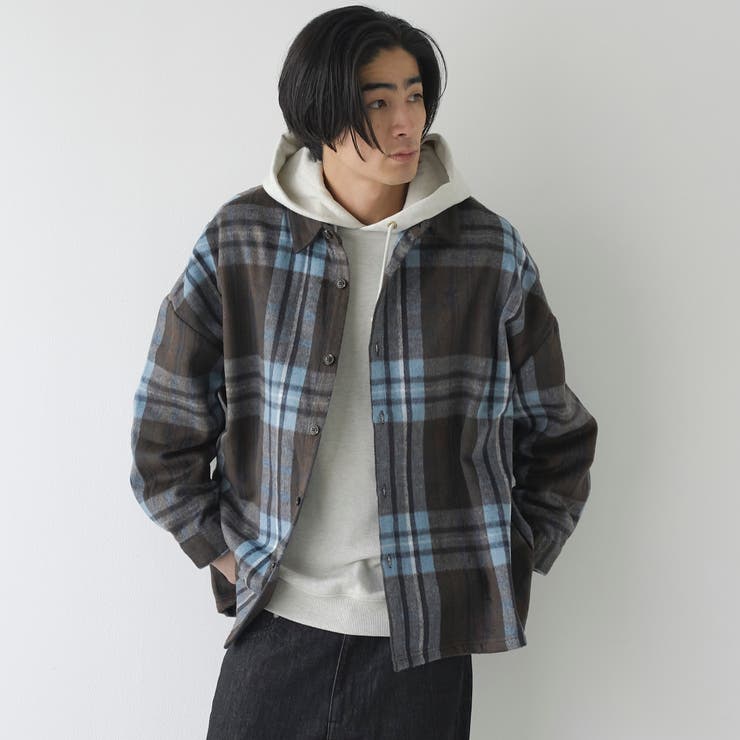 【WEB限定】POLO BCS（ポロ ビーシーエス）シャギーチェックシャツ（MD | coen【men】 | 詳細画像4 