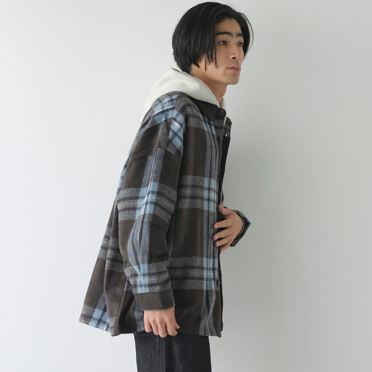 【WEB限定】POLO BCS（ポロ ビーシーエス）シャギーチェックシャツ（MD | coen【men】 | 詳細画像5 