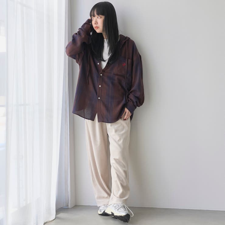 【WEB限定】POLO BCS（ポロ ビーシーエス）ガーゼチェックシャツパーカー | coen【men】 | 詳細画像2 