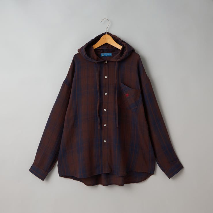 【WEB限定】POLO BCS（ポロ ビーシーエス）ガーゼチェックシャツパーカー | coen【men】 | 詳細画像15 
