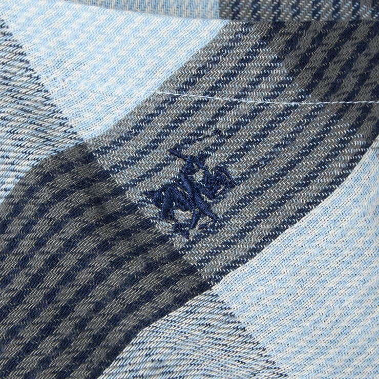【WEB限定】POLO BCS（ポロ ビーシーエス）ガーゼチェックシャツパーカー | coen【men】 | 詳細画像25 