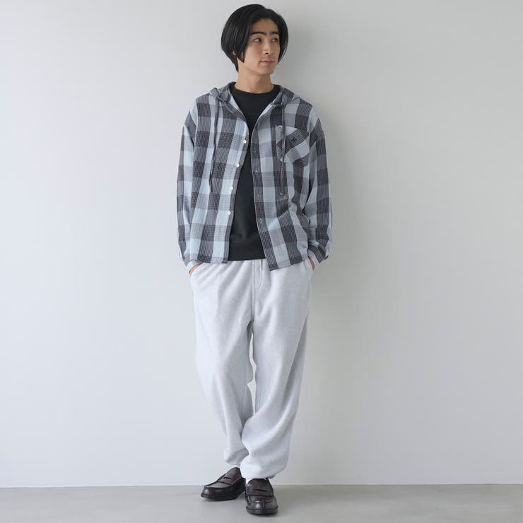 【WEB限定】POLO BCS（ポロ ビーシーエス）ガーゼチェックシャツパーカー | coen【men】 | 詳細画像8 