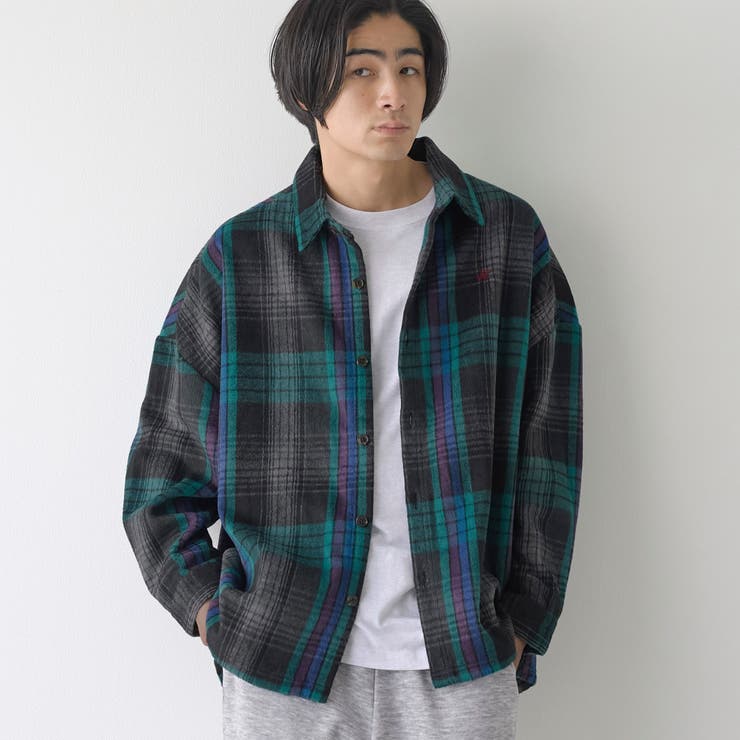 【WEB限定】POLO BCS（ポロ ビーシーエス）シャギーチェックシャツ（KE… | coen【men】 | 詳細画像1 