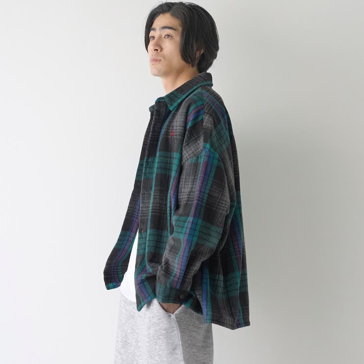 【WEB限定】POLO BCS（ポロ ビーシーエス）シャギーチェックシャツ（KE… | coen【men】 | 詳細画像5 
