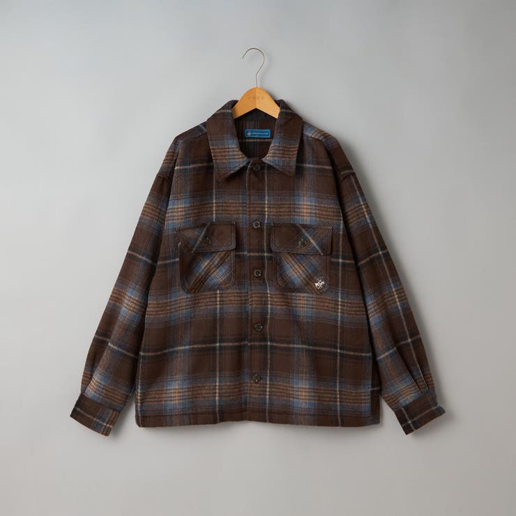 【WEB限定】POLO BCS 起毛シャギーチェックCPOシャツ（MOCA） | coen【men】 | 詳細画像8 
