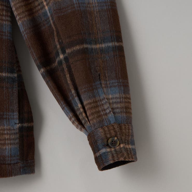 【WEB限定】POLO BCS 起毛シャギーチェックCPOシャツ（MOCA） | coen【men】 | 詳細画像11 