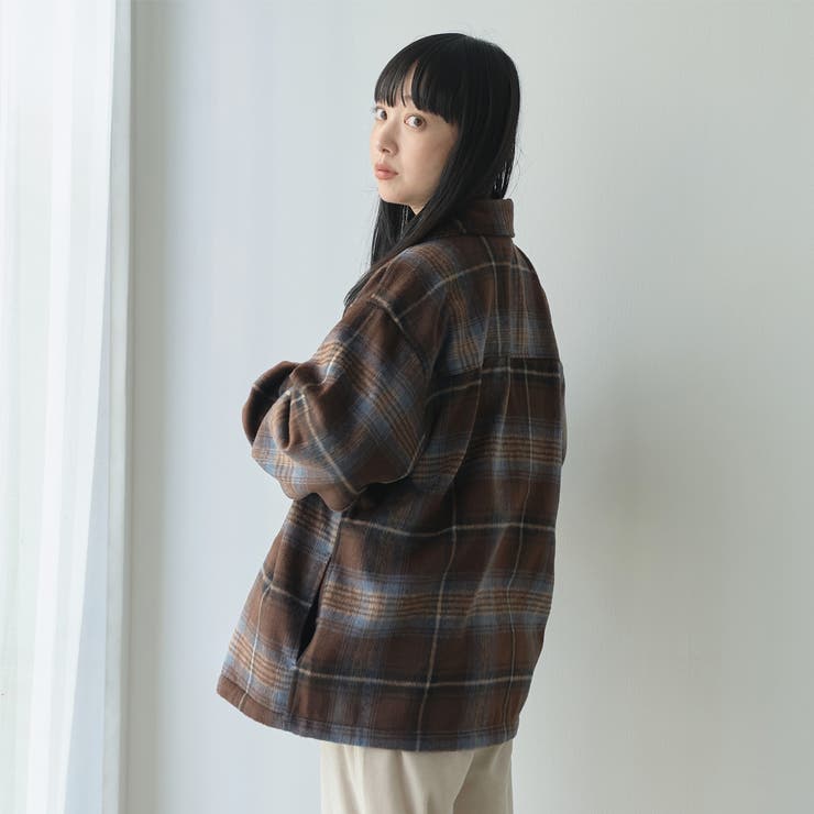 【WEB限定】POLO BCS 起毛シャギーチェックCPOシャツ（MOCA） | coen【men】 | 詳細画像6 