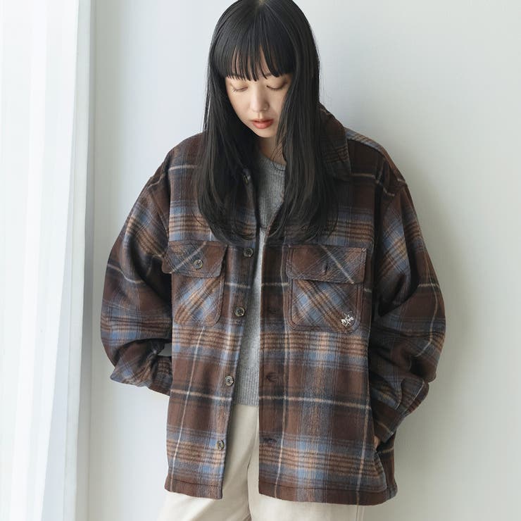 MOCA | 【WEB限定】POLO BCS 起毛シャギーチェックCPOシャツ（MOCA） | coen【men】