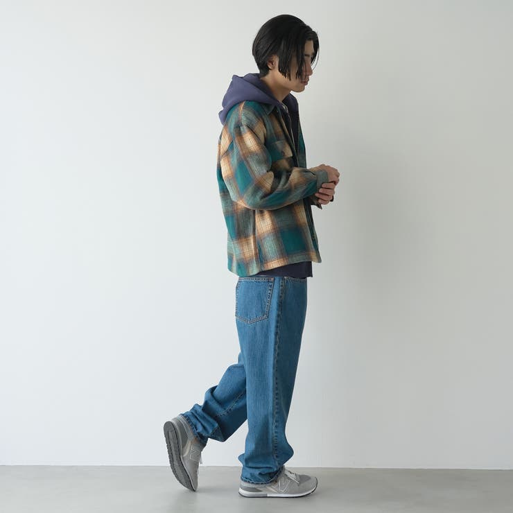 【WEB限定】POLO BCS 起毛シャギーチェックCPOシャツ（KELLY） | coen【men】 | 詳細画像3 