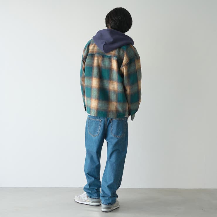 【WEB限定】POLO BCS 起毛シャギーチェックCPOシャツ（KELLY） | coen【men】 | 詳細画像4 