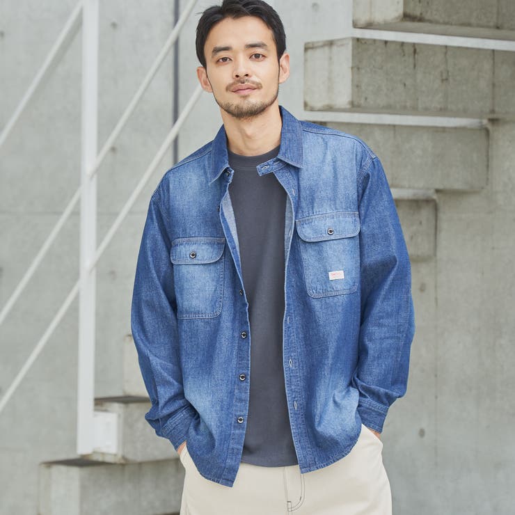 SMITH’S（スミス）別注ライトデニムシャツ | coen【men】 | 詳細画像1 