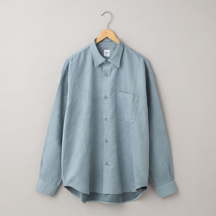 LT.BLUE | スウェードライクシャツ | coen【men】