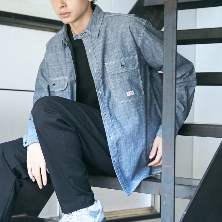 COBALT | SMITH’S（スミス）別注ロングスリーブワークシャツ | coen【men】