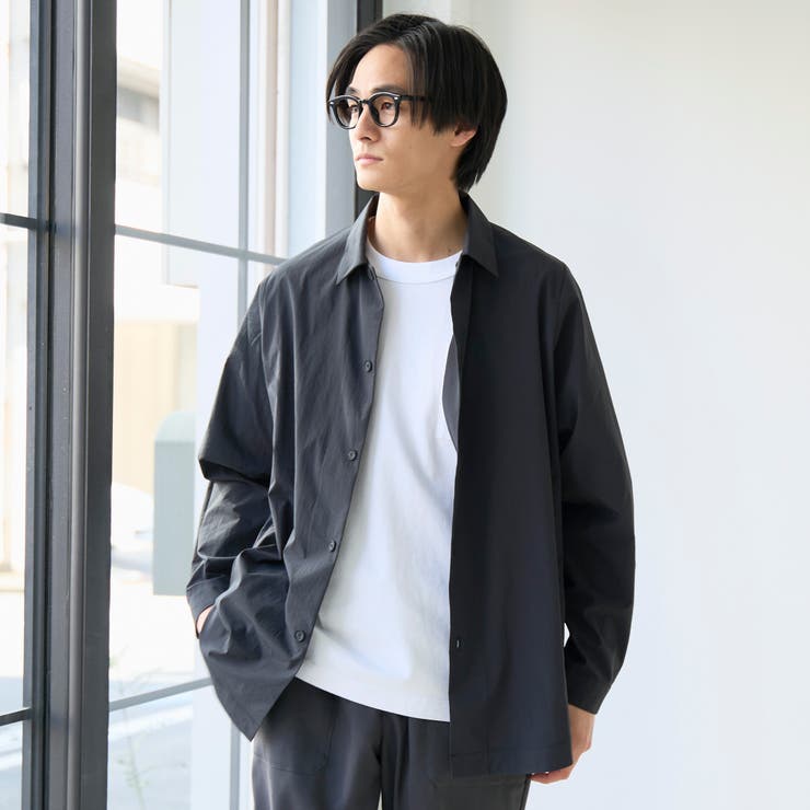 楽はおりシャツ【ストレッチ、防シワ】 | coen【men】 | 詳細画像5 