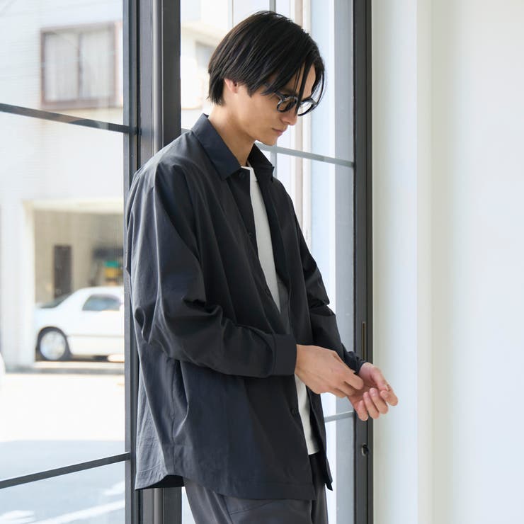 楽はおりシャツ【ストレッチ、防シワ】 | coen【men】 | 詳細画像6 