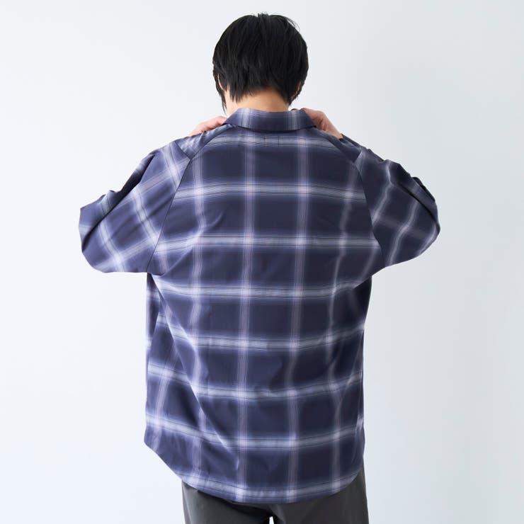 楽はおりオンブレチェックシャツ【ストレッチ、防シワ】 | coen【men】 | 詳細画像13 
