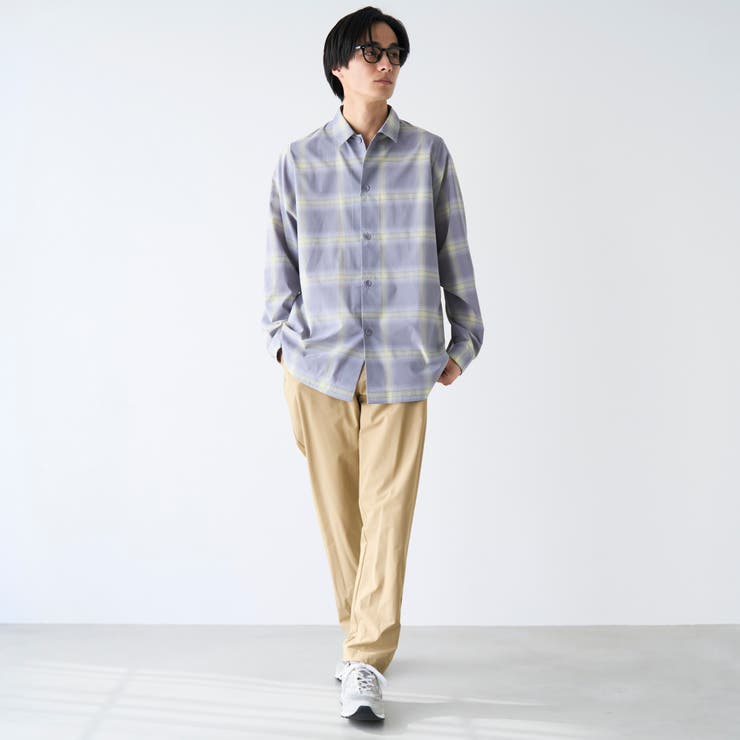 楽はおりオンブレチェックシャツ【ストレッチ、防シワ】 | coen【men】 | 詳細画像2 