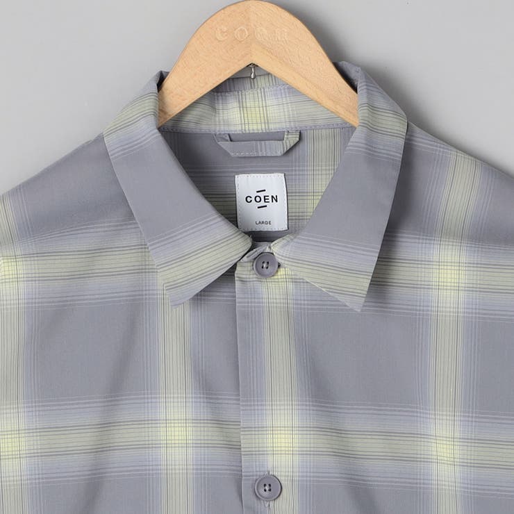 楽はおりオンブレチェックシャツ【ストレッチ、防シワ】 | coen【men】 | 詳細画像16 