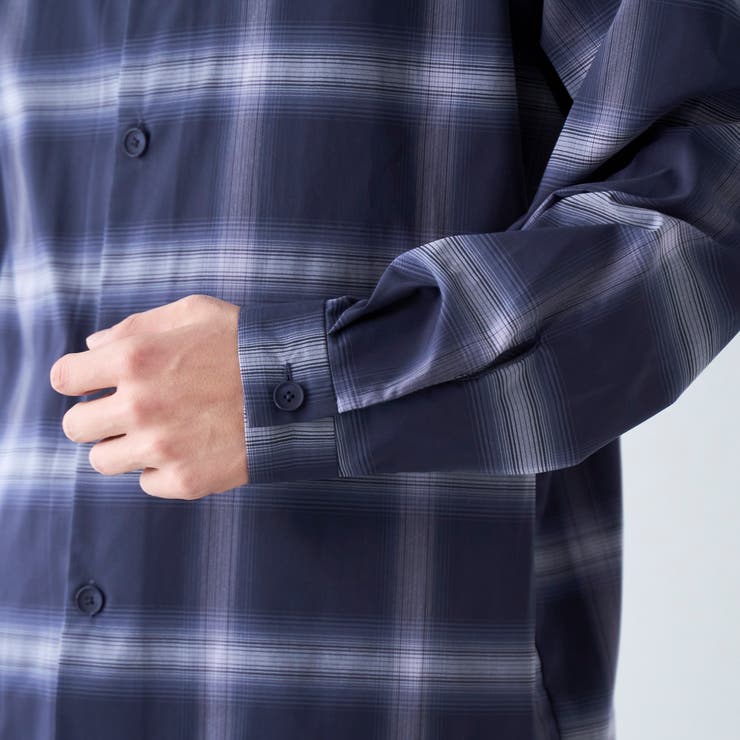 楽はおりオンブレチェックシャツ【ストレッチ、防シワ】 | coen【men】 | 詳細画像21 