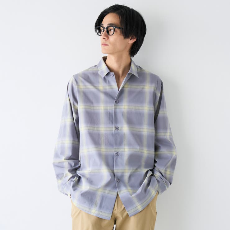 楽はおりオンブレチェックシャツ【ストレッチ、防シワ】 | coen【men】 | 詳細画像5 