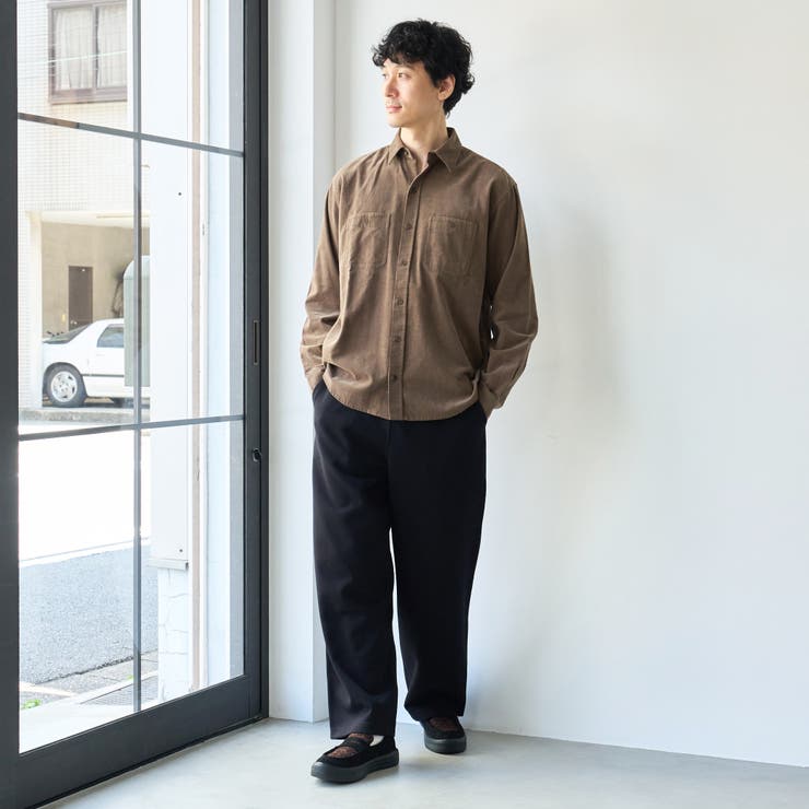 コーデュロイレギュラーカラーシャツ | coen【men】 | 詳細画像18 