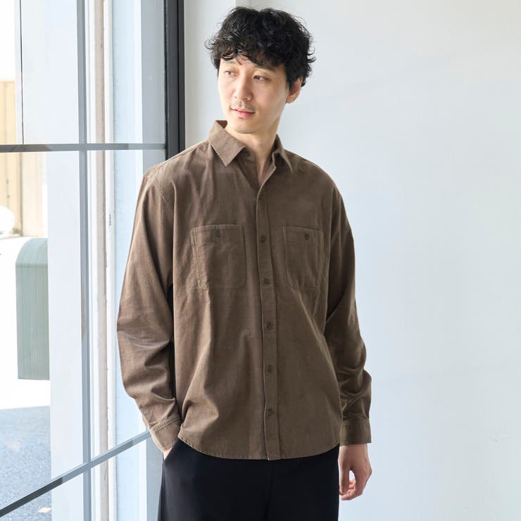 コーデュロイレギュラーカラーシャツ | coen【men】 | 詳細画像20 