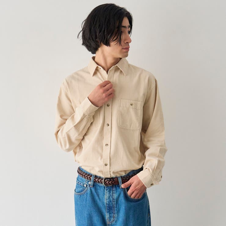 コーデュロイレギュラーカラーシャツ | coen【men】 | 詳細画像6 