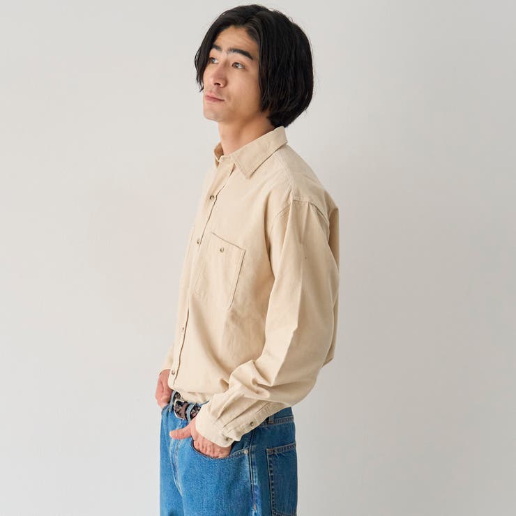 コーデュロイレギュラーカラーシャツ | coen【men】 | 詳細画像7 