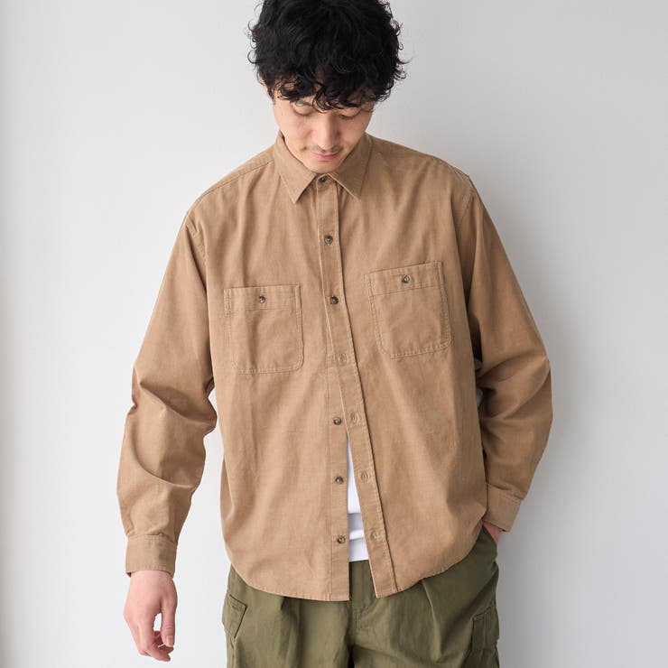 BEIGE | コーデュロイレギュラーカラーシャツ | coen【men】