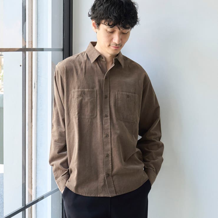MOCA | コーデュロイレギュラーカラーシャツ | coen【men】