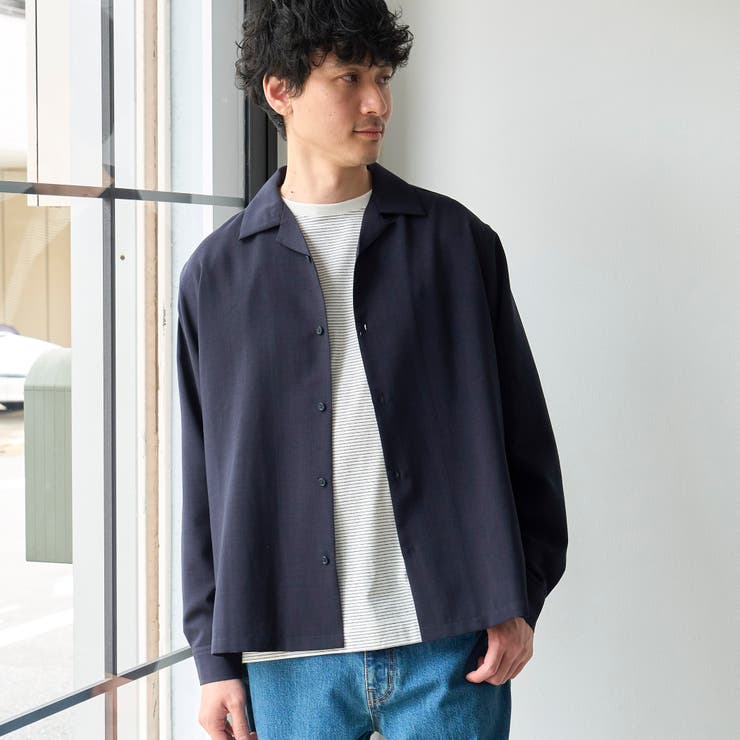 【通気性、UVカット】リラックスオータム無地シャツ | coen【men】 | 詳細画像1 