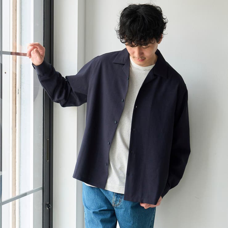 【通気性、UVカット】リラックスオータム無地シャツ | coen【men】 | 詳細画像18 