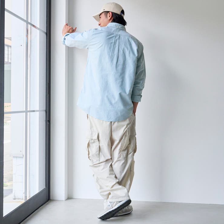 ベア刺繍 ベーシックハイカウントオックスフォード ボタンダウンシャツ | coen【men】 | 詳細画像14 